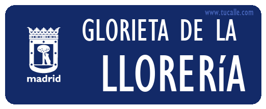 cartel_de_glorieta-de la- llorería_en_madrid